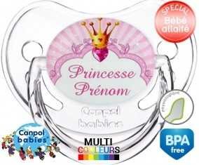 Design princesse + prénom: Sucette Physiologique-su7.fr