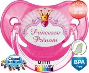 Design princesse + prénom: Sucette Physiologique-su7.fr