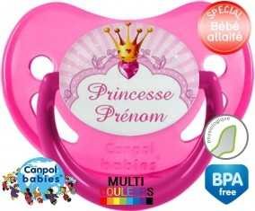 Design princesse + prénom: Sucette Physiologique-su7.fr