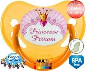 Design princesse + prénom: Sucette Physiologique-su7.fr