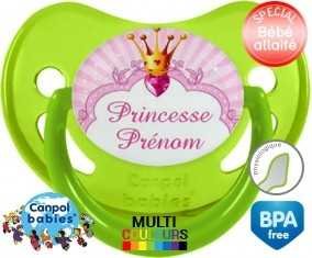 Design princesse + prénom: Sucette Physiologique-su7.fr