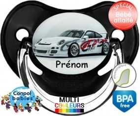 Voiture de course + prénom: Sucette Physiologique-su7.fr