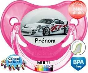 Voiture de course + prénom: Sucette Physiologique-su7.fr