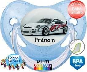 Voiture de course + prénom: Sucette Physiologique-su7.fr