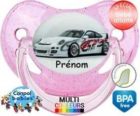 Voiture de course + prénom: Sucette Physiologique-su7.fr