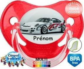 Voiture de course + prénom: Sucette Physiologique-su7.fr