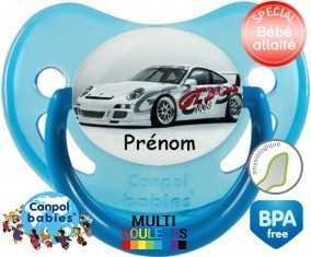 Voiture de course + prénom: Sucette Physiologique-su7.fr