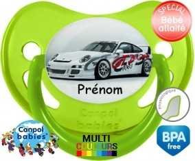 Voiture de course + prénom: Sucette Physiologique-su7.fr