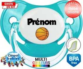Ballon basket + prénom: Sucette Physiologique-su7.fr