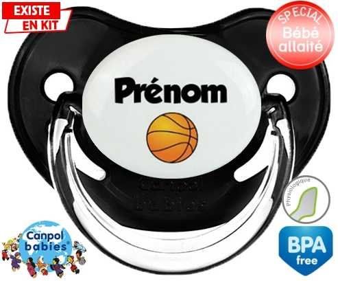 Ballon basket + prénom: Sucette Physiologique-su7.fr