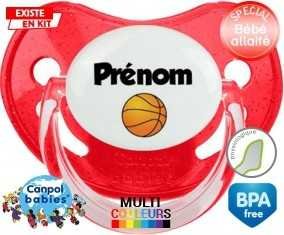 Ballon basket + prénom: Sucette Physiologique-su7.fr