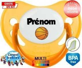 Ballon basket + prénom: Sucette Physiologique-su7.fr