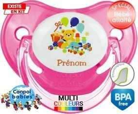 Jouets style1 + prénom: Sucette Physiologique-su7.fr