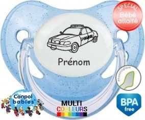 Voiture police + prénom: Sucette Physiologique-su7.fr