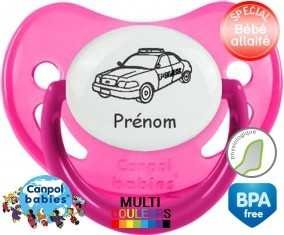 Voiture police + prénom: Sucette Physiologique-su7.fr