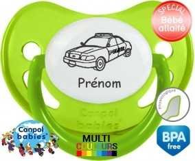 Voiture police + prénom: Sucette Physiologique-su7.fr