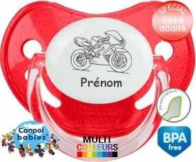 Moto style1 + prénom: Sucette Physiologique-su7.fr