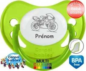 Moto style1 + prénom: Sucette Physiologique-su7.fr