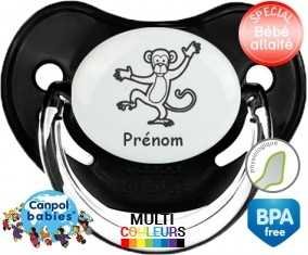 Singe + prénom: Sucette Physiologique-su7.fr