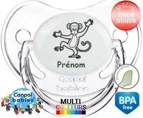 Singe + prénom: Sucette Physiologique-su7.fr