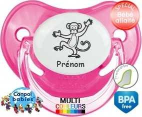 Singe + prénom: Sucette Physiologique-su7.fr