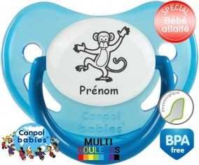 Singe + prénom: Sucette Physiologique-su7.fr