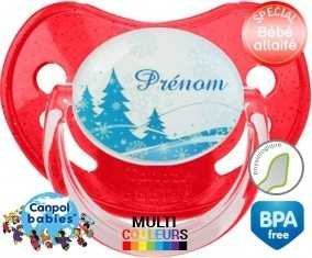 Sapin bleu + prénom: Sucette Physiologique-su7.fr