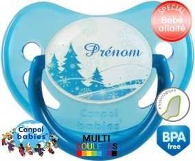 Sapin bleu + prénom: Sucette Physiologique-su7.fr