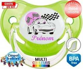 Voiture (fille) + prénom: Sucette Physiologique-su7.fr