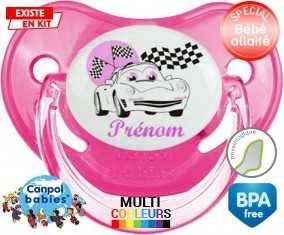 Voiture (fille) + prénom: Sucette Physiologique-su7.fr