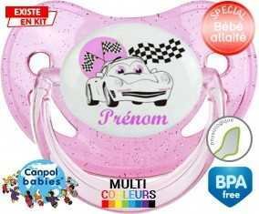 Voiture (fille) + prénom: Sucette Physiologique-su7.fr