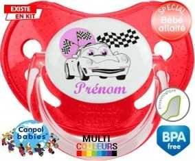 Voiture (fille) + prénom: Sucette Physiologique-su7.fr