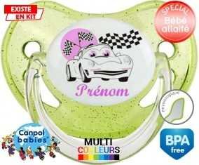 Voiture (fille) + prénom: Sucette Physiologique-su7.fr