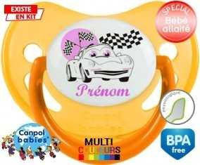 Voiture (fille) + prénom: Sucette Physiologique-su7.fr