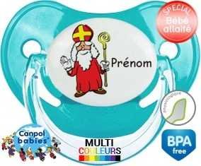 Saint nicolas + prénom : Sucette Physiologique personnalisée