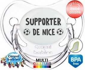 Foot supporter nice: Sucette Physiologique personnalisée -