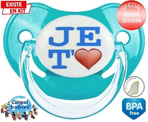 Je t'aime modèle garçon: Sucette Physiologique-su7.fr