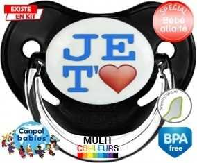 Je t'aime modèle garçon: Sucette Physiologique-su7.fr