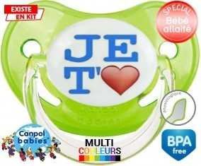 Je t'aime modèle garçon: Sucette Physiologique-su7.fr