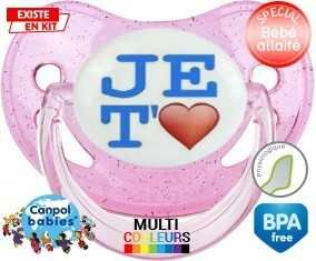 Je t'aime modèle garçon: Sucette Physiologique-su7.fr