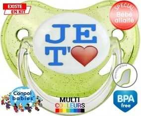 Je t'aime modèle garçon: Sucette Physiologique-su7.fr
