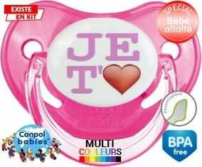 Je t'aime modèle fille: Sucette Physiologique-su7.fr