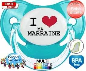 I love ma marraine : Sucette Physiologique personnalisée