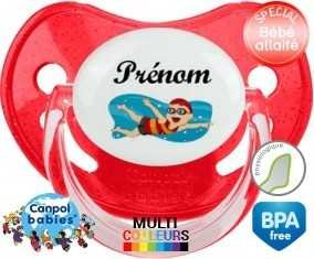 Natation + prénom: Sucette Physiologique-su7.fr