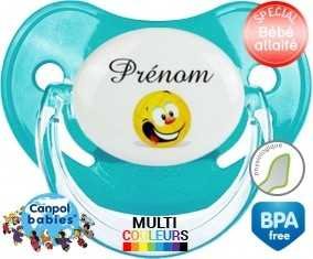 Volley ballon + prénom : Tétine Physiologique personnalisée