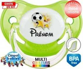 Foot étoile + prénom: Sucette Physiologique-su7.fr