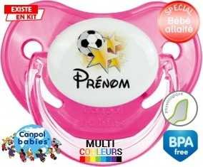 Foot étoile + prénom: Sucette Physiologique-su7.fr