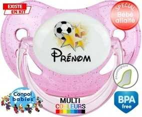 Foot étoile + prénom: Sucette Physiologique-su7.fr