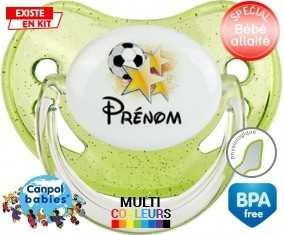 Foot étoile + prénom: Sucette Physiologique-su7.fr