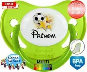 Foot étoile + prénom: Sucette Physiologique-su7.fr